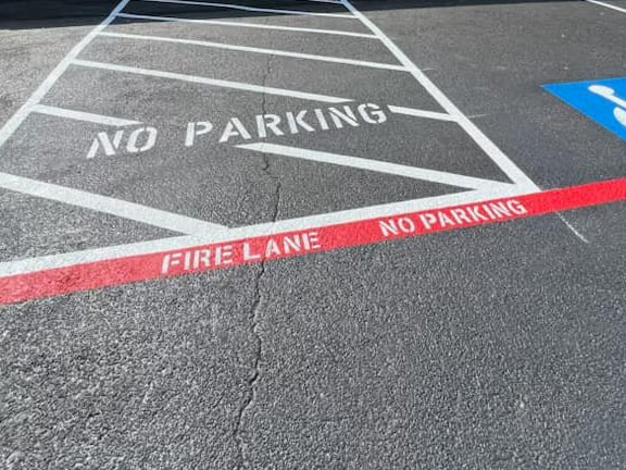 Fire Lane Striping Sarasota, Florida
