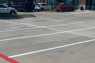 White Line Striping In Parking Lot Sarasota, FL